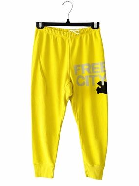 Free City Yellow Logo Sweatpants